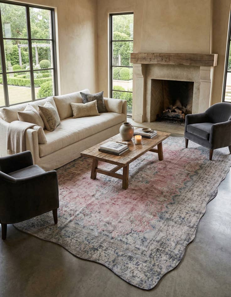 Detail image of 9' 5 x 12' 10  Hand Knotted Ultra Vintage Persian Wool Rug