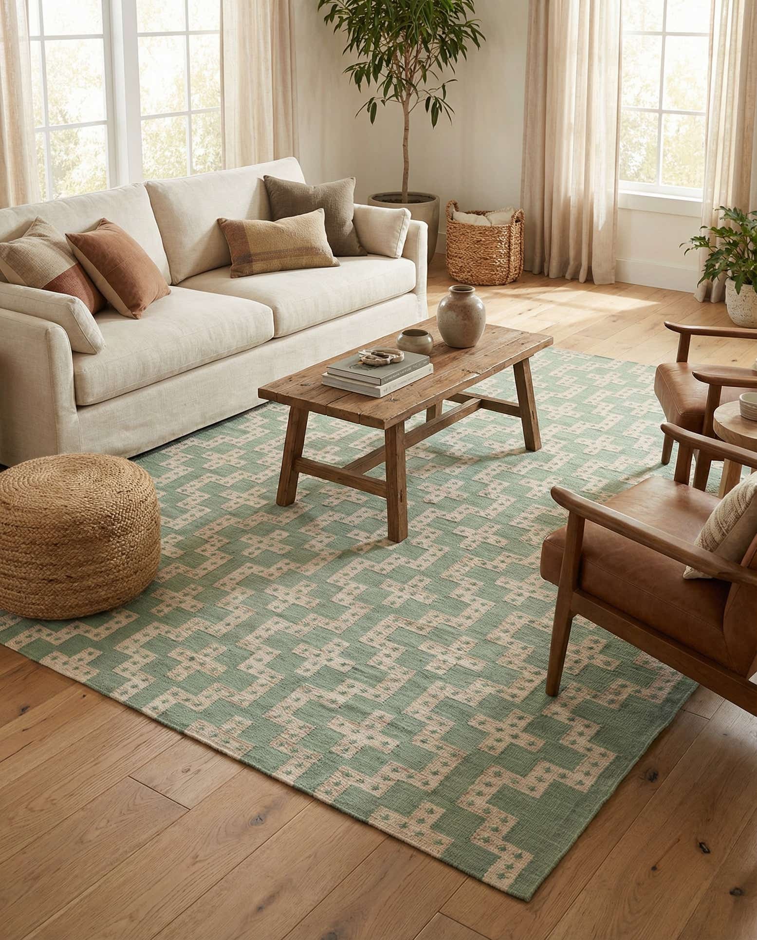 10' x 14' 1 Hand Woven Kilim Wool Rug