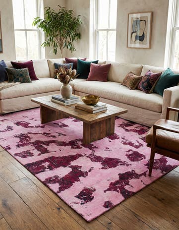 7' 9 x 10' Hand Knotted Ultra Vintage Persian Wool Rug