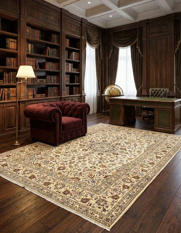 6' 8 x 10' 3 Kashan Rug