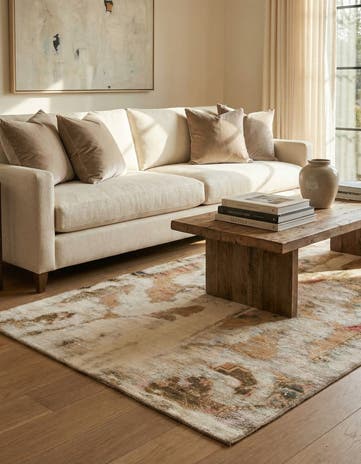 3' 7 x 6' 4 Hand Knotted Ultra Vintage Persian Wool Rug