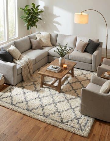 Pearl Infinity Shag Rug
