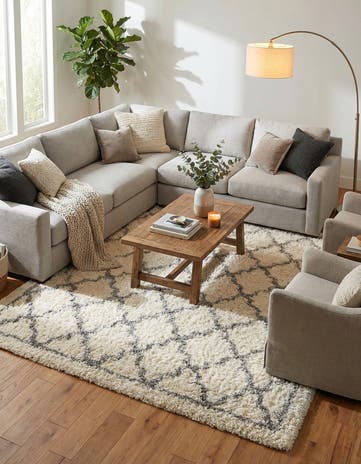 Pearl Infinity Shag Rug