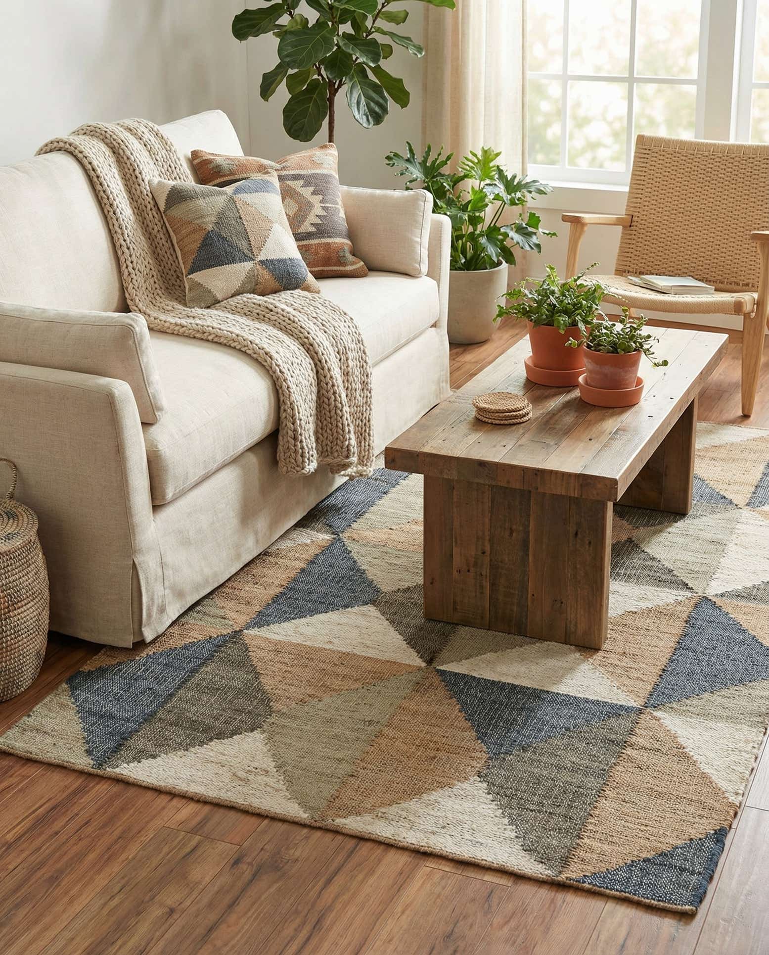 4' 1 x 6' 1 Hand Woven Kala Handwoven Jute Rug
