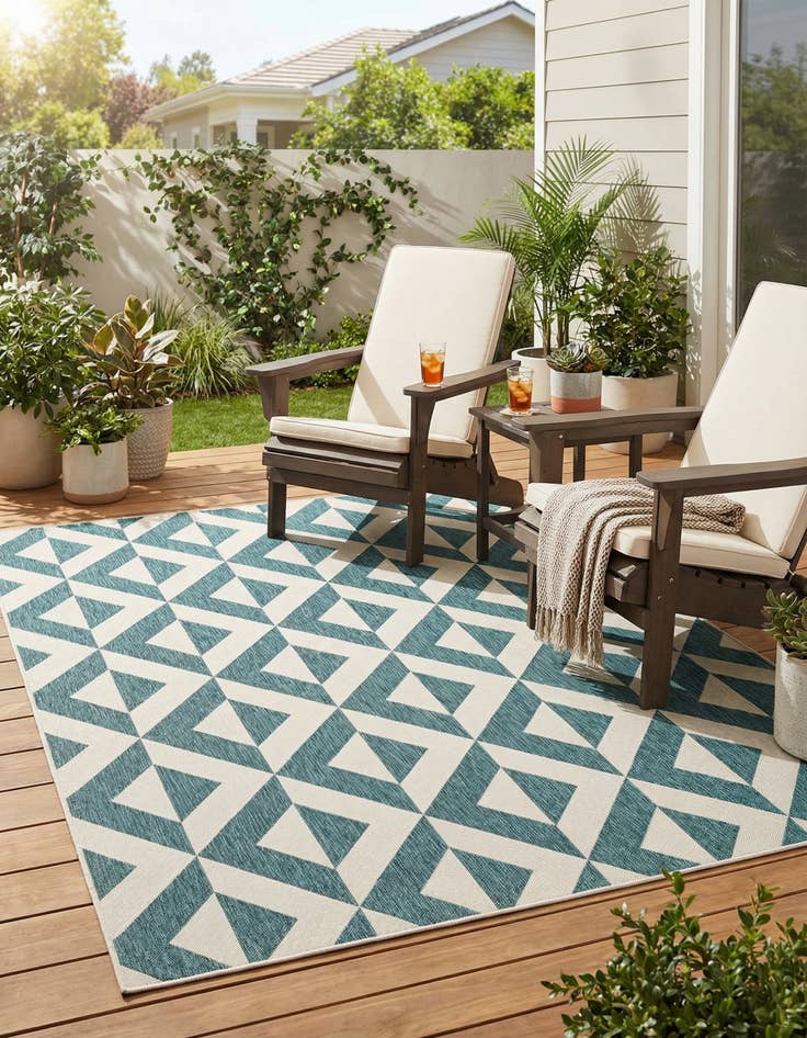 Detail image of 7' x 10'  Washable Jill Zarin Napa Indoor / Outdoor Rug