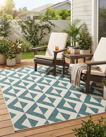 7' x 10' Easy-Clean Jill Zarin Napa Indoor / Outdoor Rug