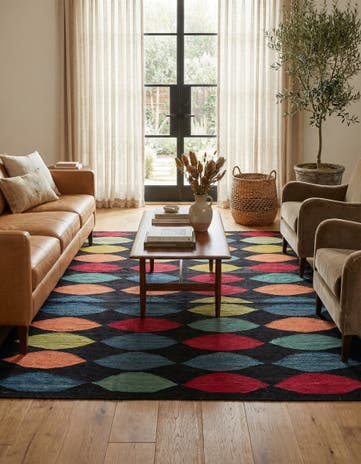 5' 8 x 8' Hand Woven Kilim Modern Wool Rug