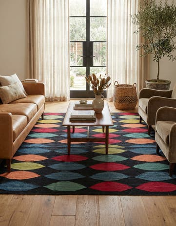 5' 8 x 8' Hand Woven Kilim Modern Wool Rug
