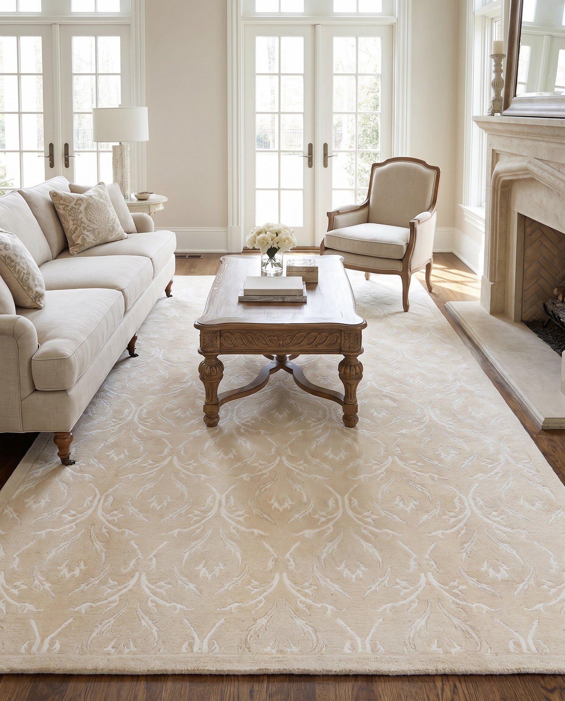 6' 9 x 10' 1 Hand Knotted Darya Wool Rug