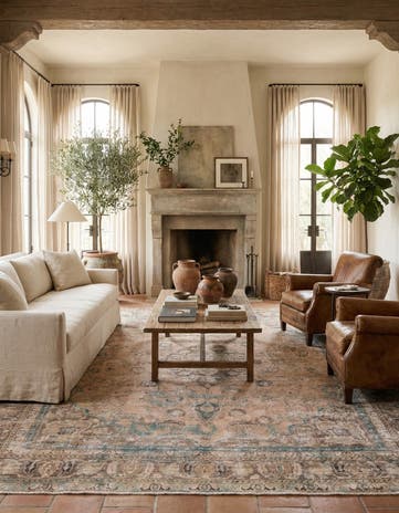 9' 10 x 12' 10 Hand Knotted Ultra Vintage Persian Wool Rug