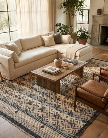 9' x 12' 8 Hand Knotted Darya Wool Rug