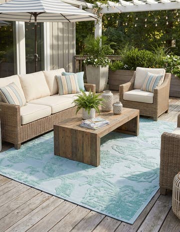 7' 10 x 10' Easy-Clean Aruba Indoor / Outdoor Rug