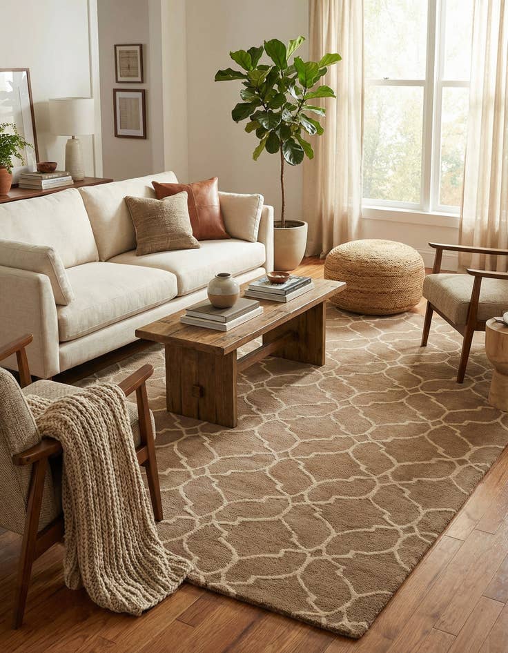 Detail image of 5' x 8' Luna Wool Rug