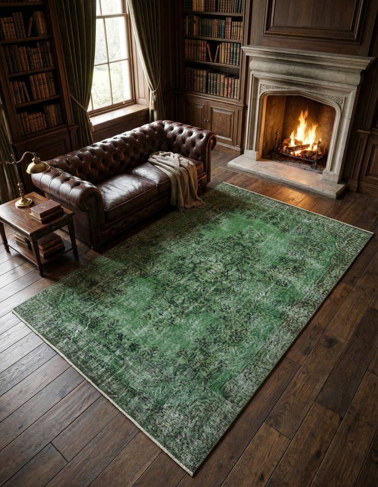 Detail image of 5' 8 x 8' 7 Ultra Vintage Wool Rug