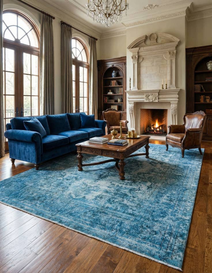 Detail image of 9' 7 x 12' 8 Vintage Royal Wool Rug