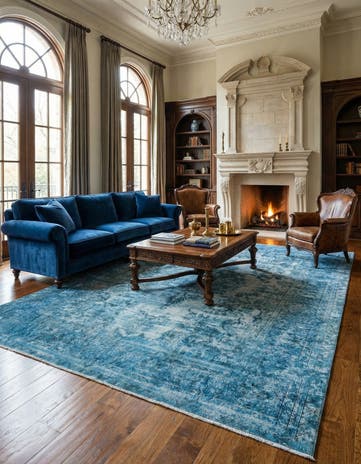 9' 7 x 12' 8 Vintage Royal Wool Rug