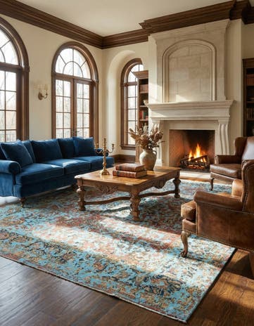 9' 9 x 12' 4 Vintage Royal Wool Rug