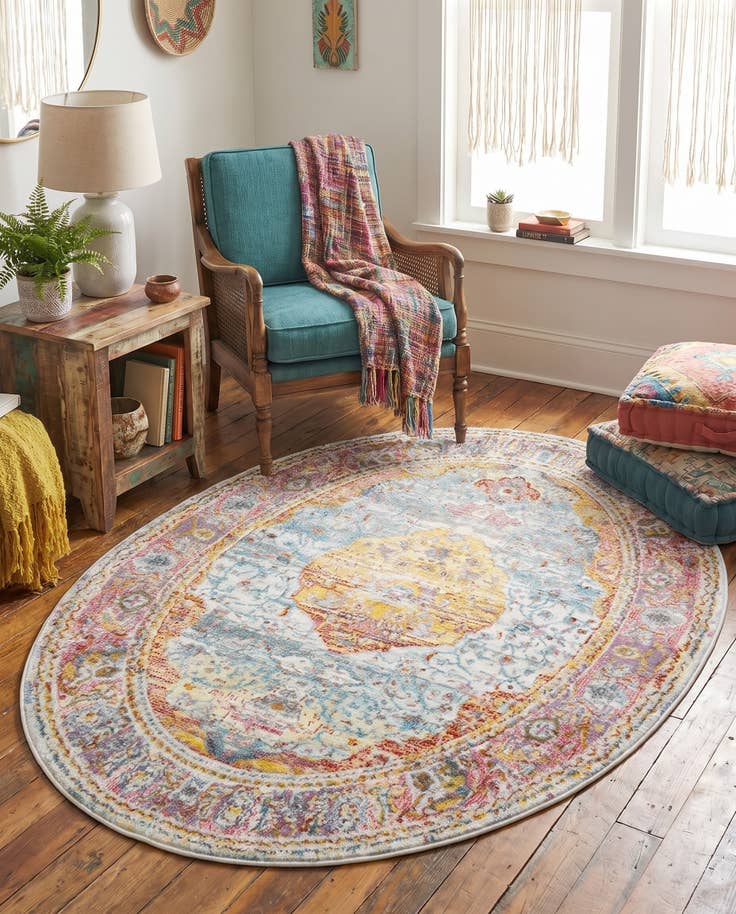 Vue détaillée : 100cm x 160cm Havana Tapis Ovale