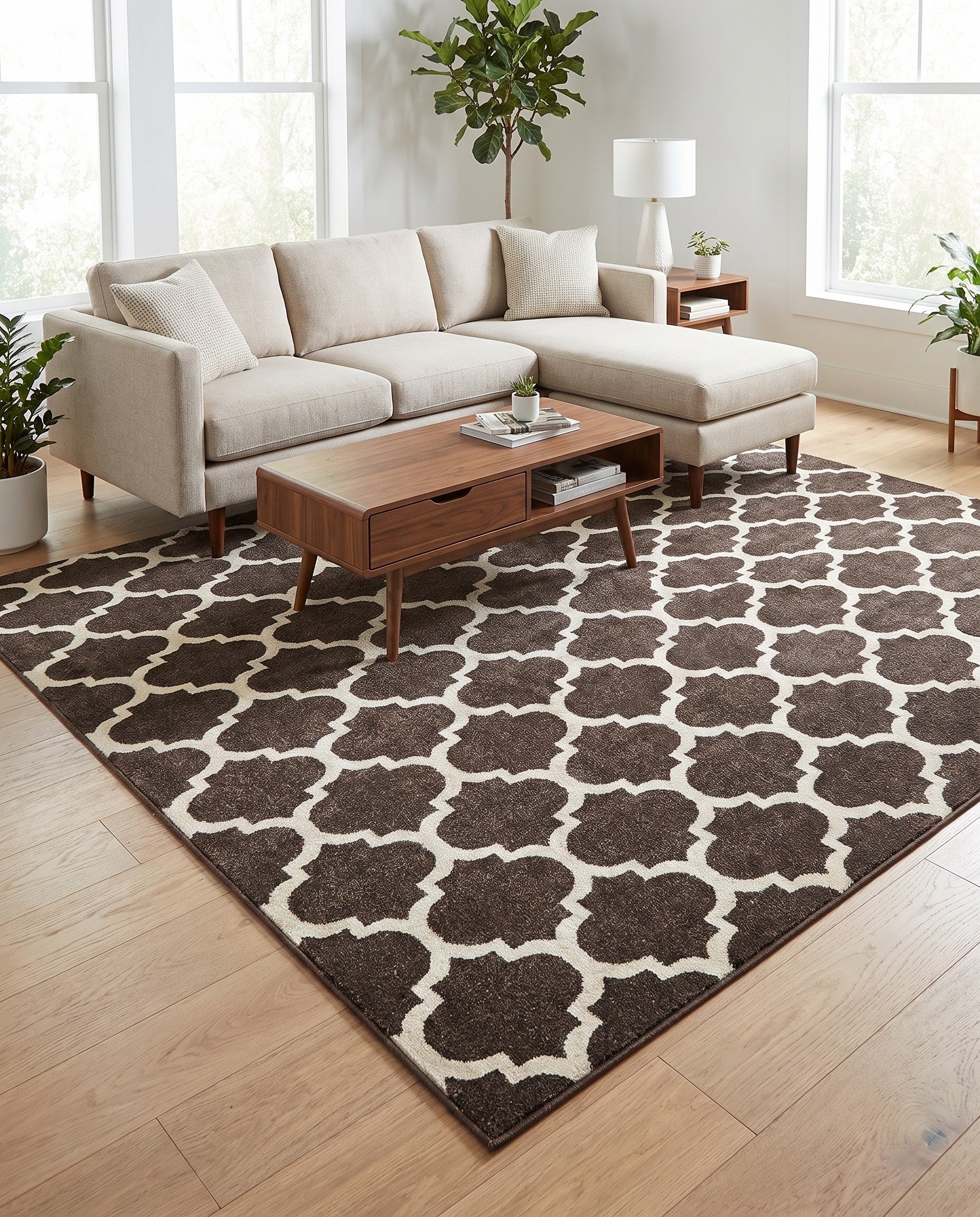 10' x 10' Lattice Square Rug