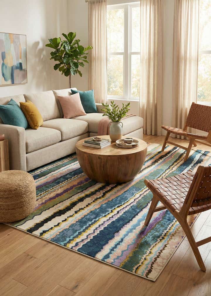 10' x 14' Easy-Clean Modern Indoor / Outdoor Rug