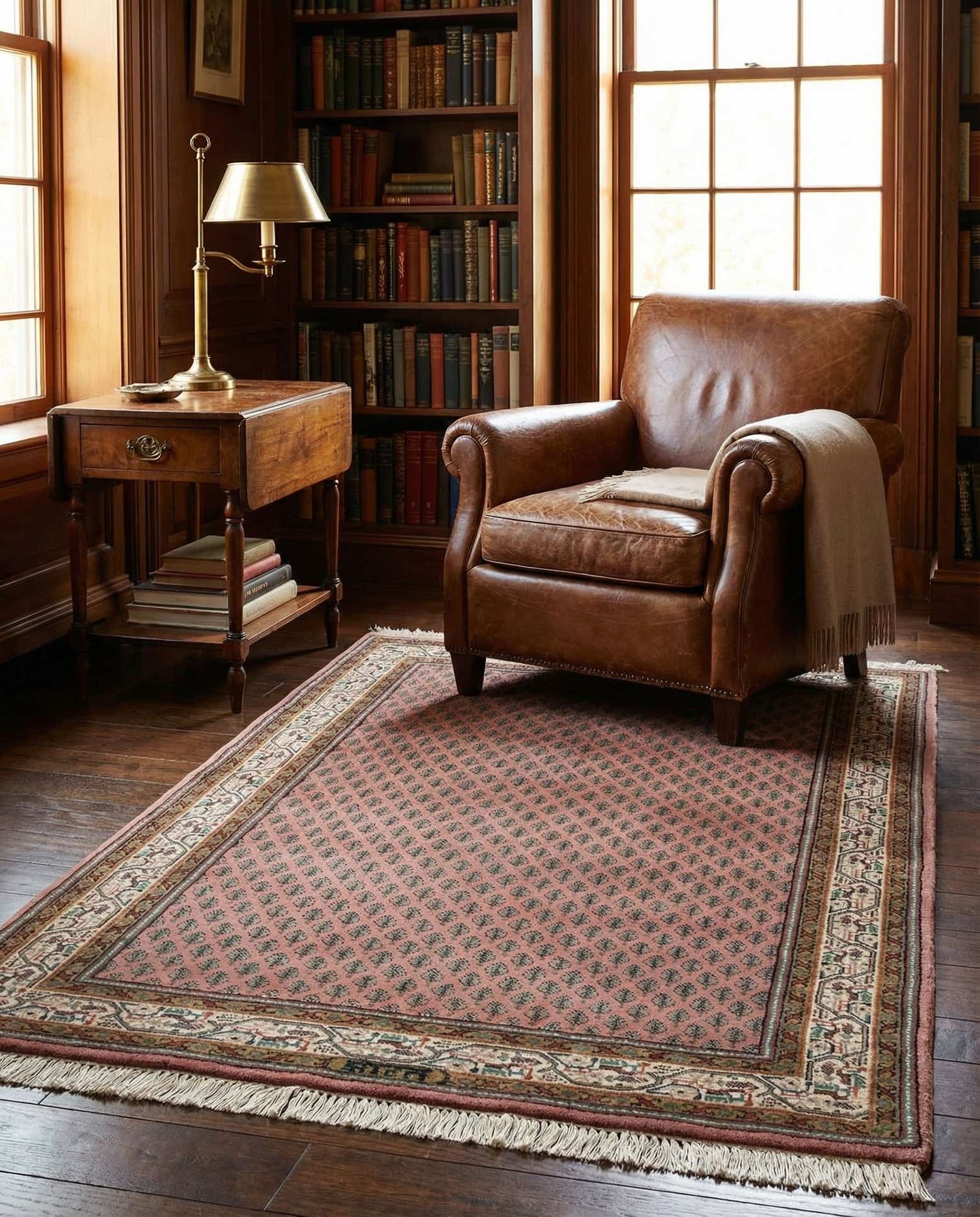 3' x 5' 4 Hand Knotted Mir Wool Rug