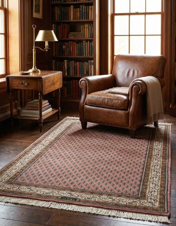 3' x 5' 4 Hand Knotted Mir Wool Rug