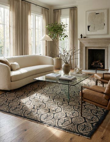 8' 4 x 10' 2 Hand Knotted Darya Wool Rug