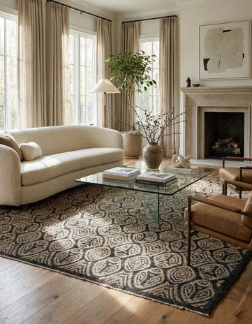 8' 4 x 10' 2 Hand Knotted Darya Wool Rug