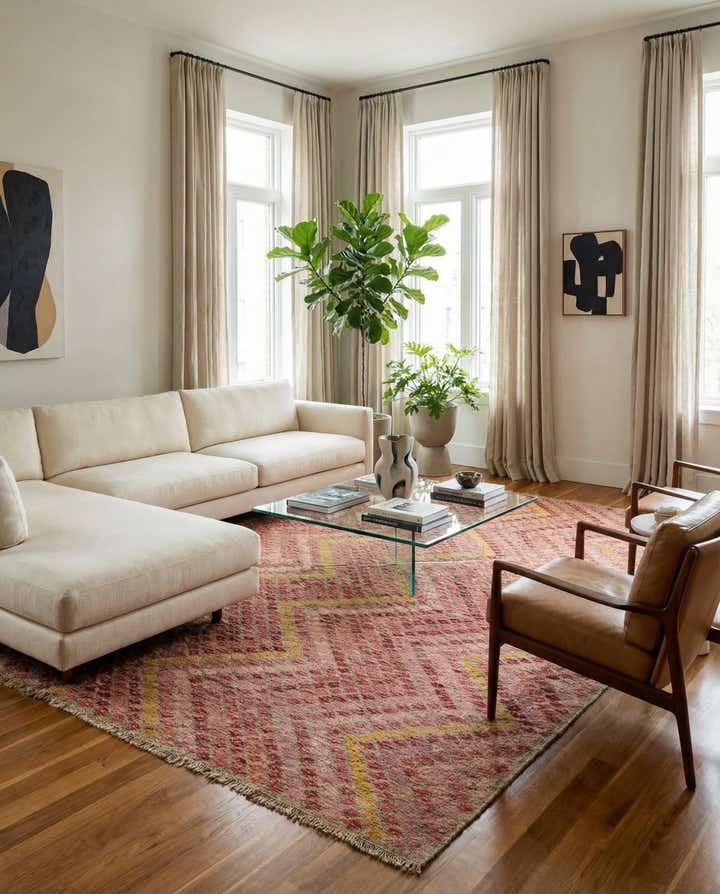 8' 7 x 11' 5 Hand Woven Kilim Modern Wool Rug