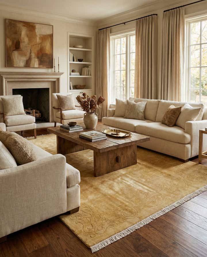 6' 7 x 8' Hand Knotted Nepal Rug