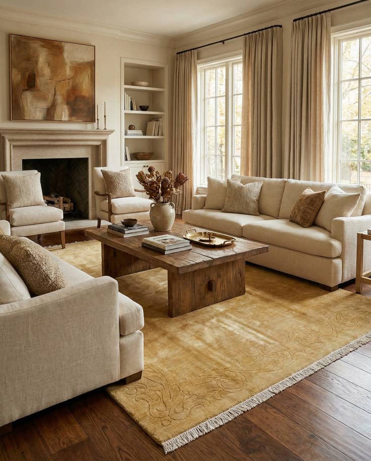 Detail image of 6' 7 x 8' Hand Knotted Nepal Rug