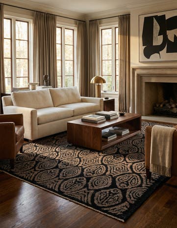 6' 6 x 9' 8 Hand Knotted Darya Wool Rug