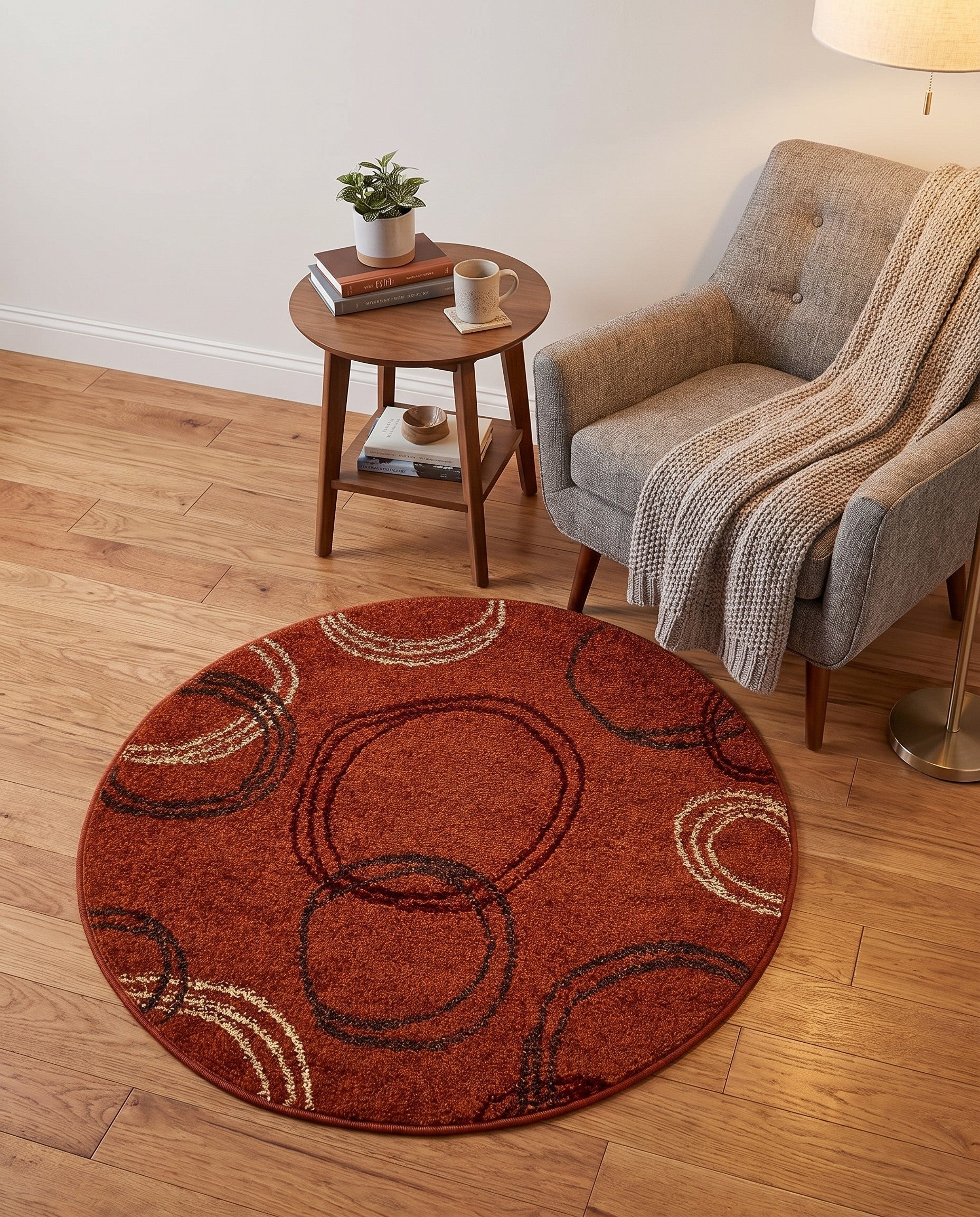 3' 3 x 3' 3 Harvest Round Rug