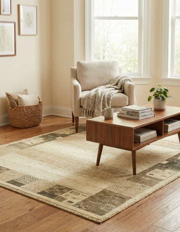 4' x 6' Hand Knotted Kashkuli Gabbeh Wool Rug
