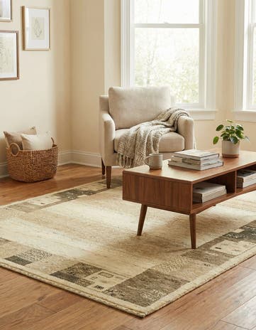 4' x 6' Hand Knotted Kashkuli Gabbeh Wool Rug