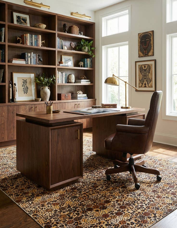 Detail image of 5' x 8' Cowhide Stocks Rug