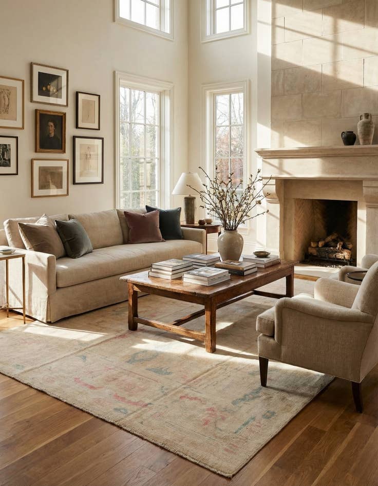 Detail image of 9' 9 x 13' 7  Hand Knotted Darya Wool Rug