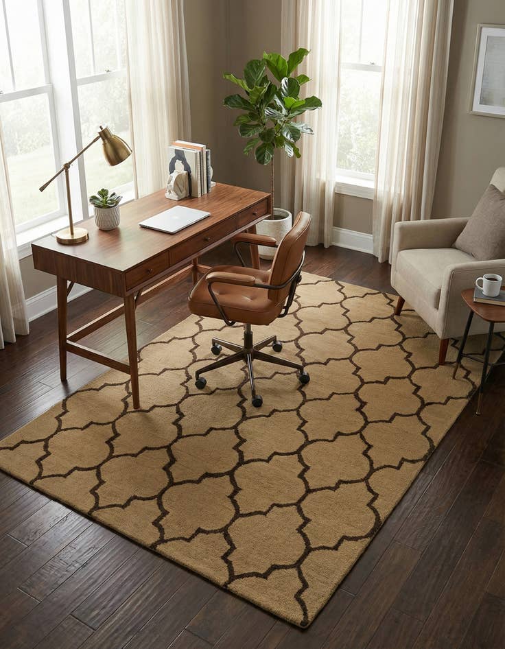 Detail image of 5' x 8' Luna Wool Rug