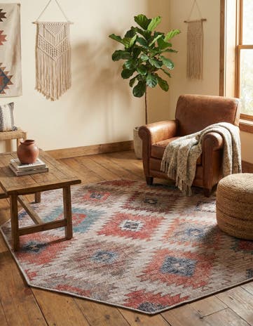 7' 10 x 7' 10 Washable Sisu Octagon Rug