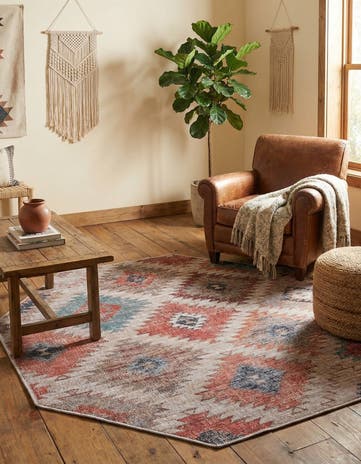 7' 10 x 7' 10 Washable Sisu Octagon Rug