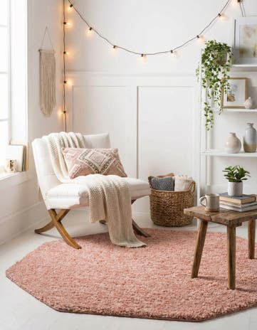 6' x 6' Everyday Shag Octagon Rug