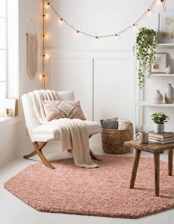 Detail image of 6' x 6' Everyday Shag Octagon Rug