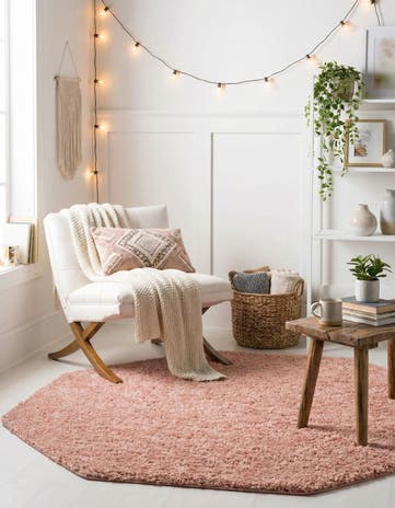 6' x 6' Everyday Shag Octagon Rug