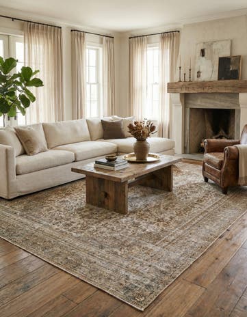 9' x 11' 5 Hand Knotted Ultra Vintage Persian Wool Rug