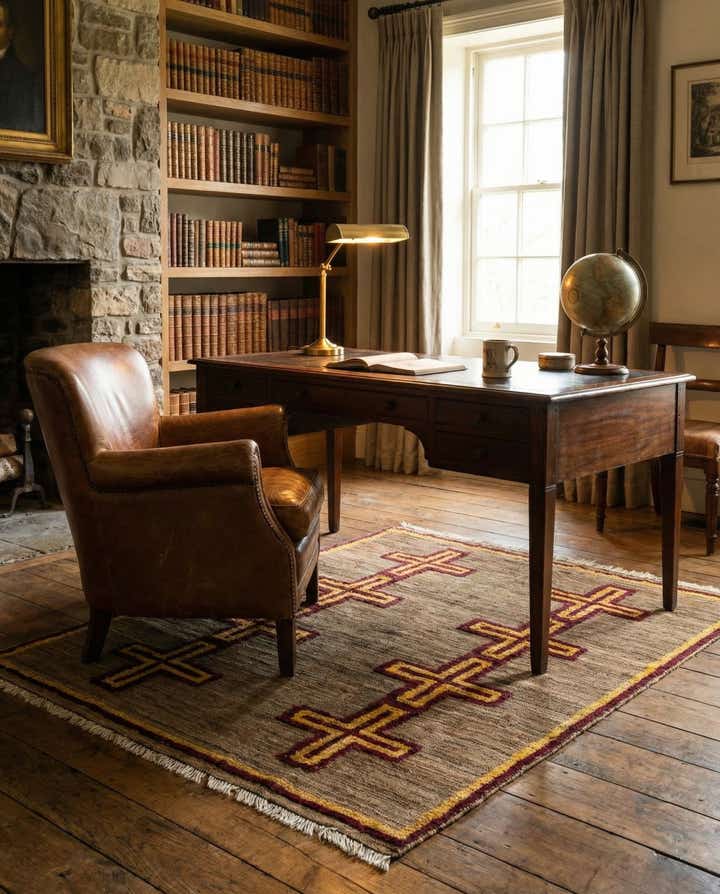 4' 10 x 7' 5 Hand Knotted Darya Wool Rug