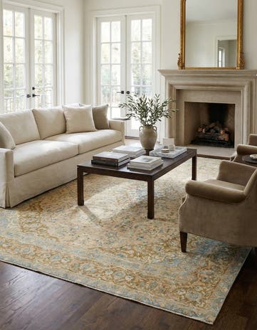 9' x 12' 3 Hand Knotted Ultra Vintage Persian Wool Rug