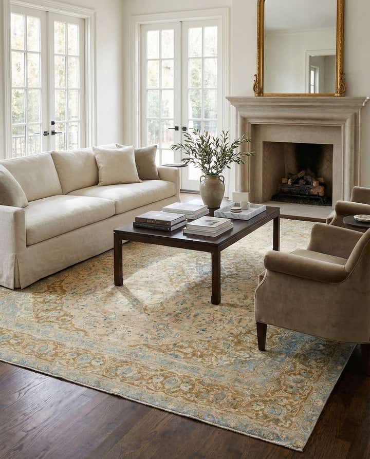 9' x 12' 3 Hand Knotted Ultra Vintage Persian Wool Rug