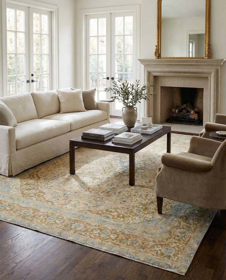 Detail image of 9' x 12' 3 Hand Knotted Ultra Vintage Persian Wool Rug