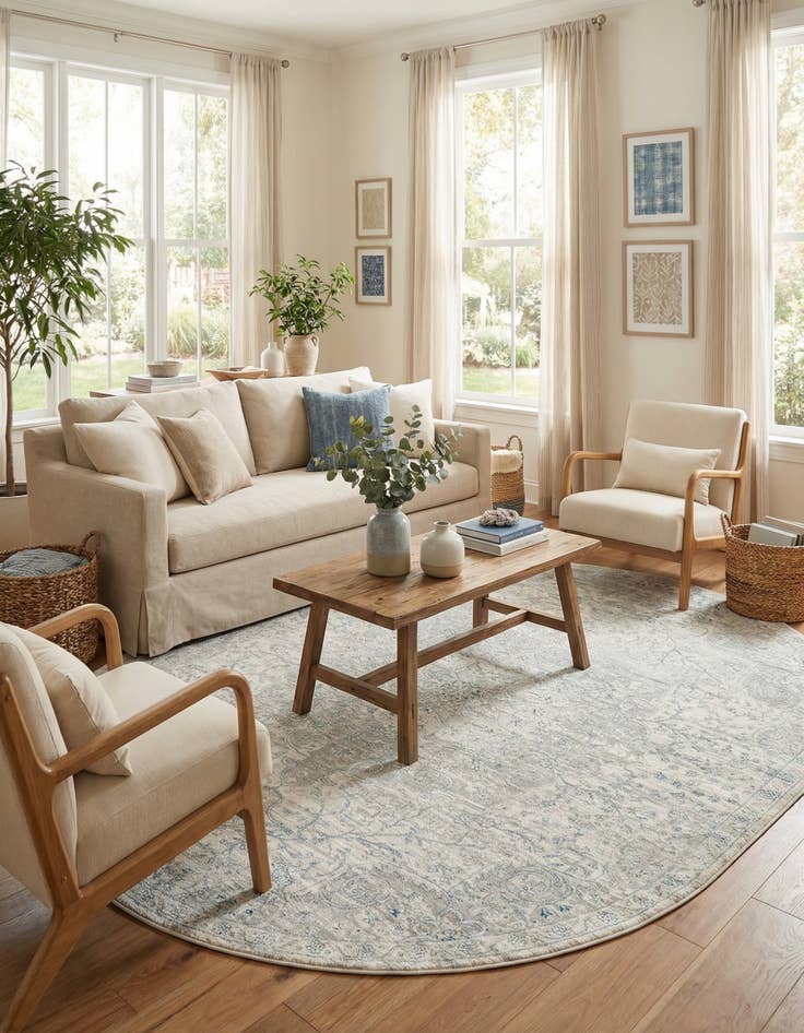 Detail image of 7' 10 x 10' 2 Newport Oval Rug