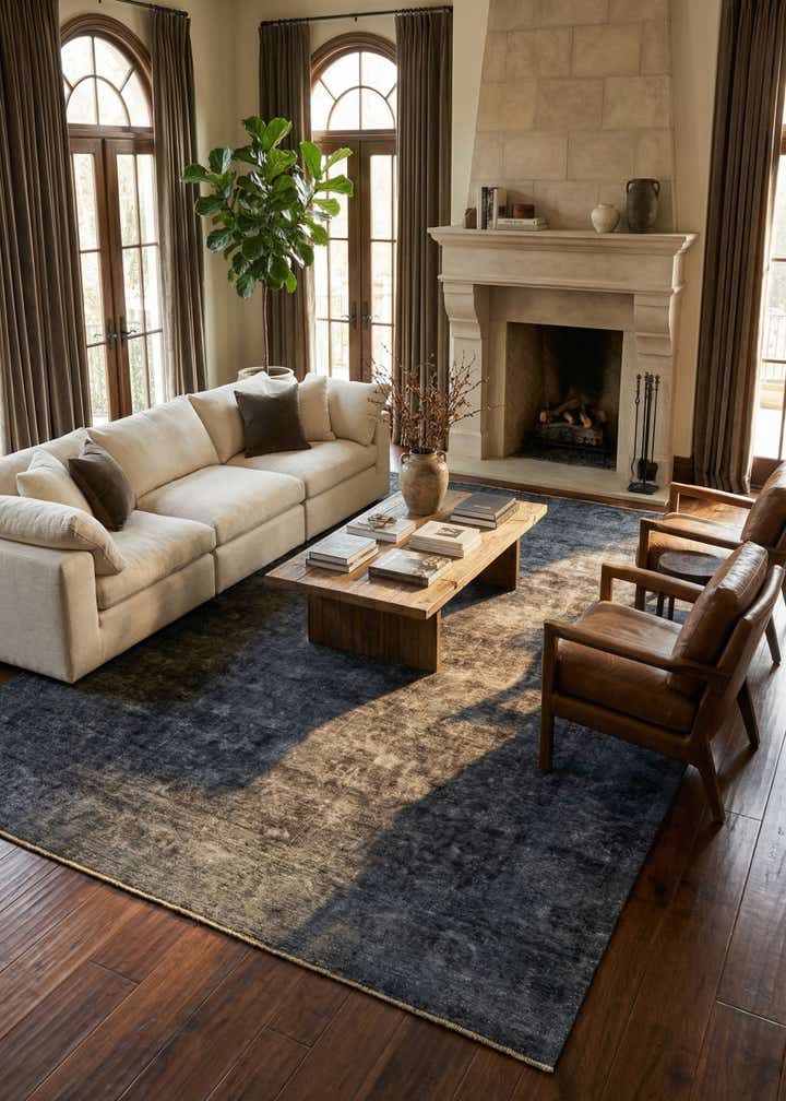 9' 6 x 12' 6 Hand Knotted Ultra Vintage Persian Wool Rug